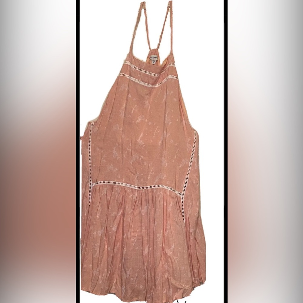 Solemio small light Peach babydoll dress